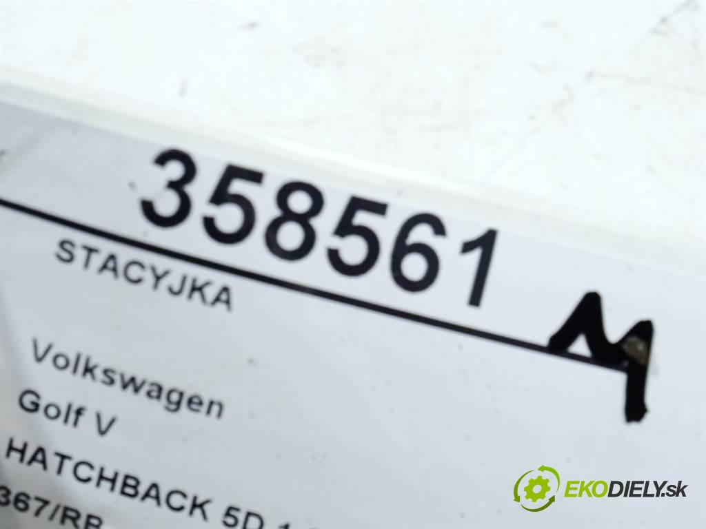 Volkswagen Golf V  2007 77 kW HATCHBACK 5D 1.9TDI 105KM 03-09 1900 spínačka 1K0905851B (Spínací skříňky a klíče)