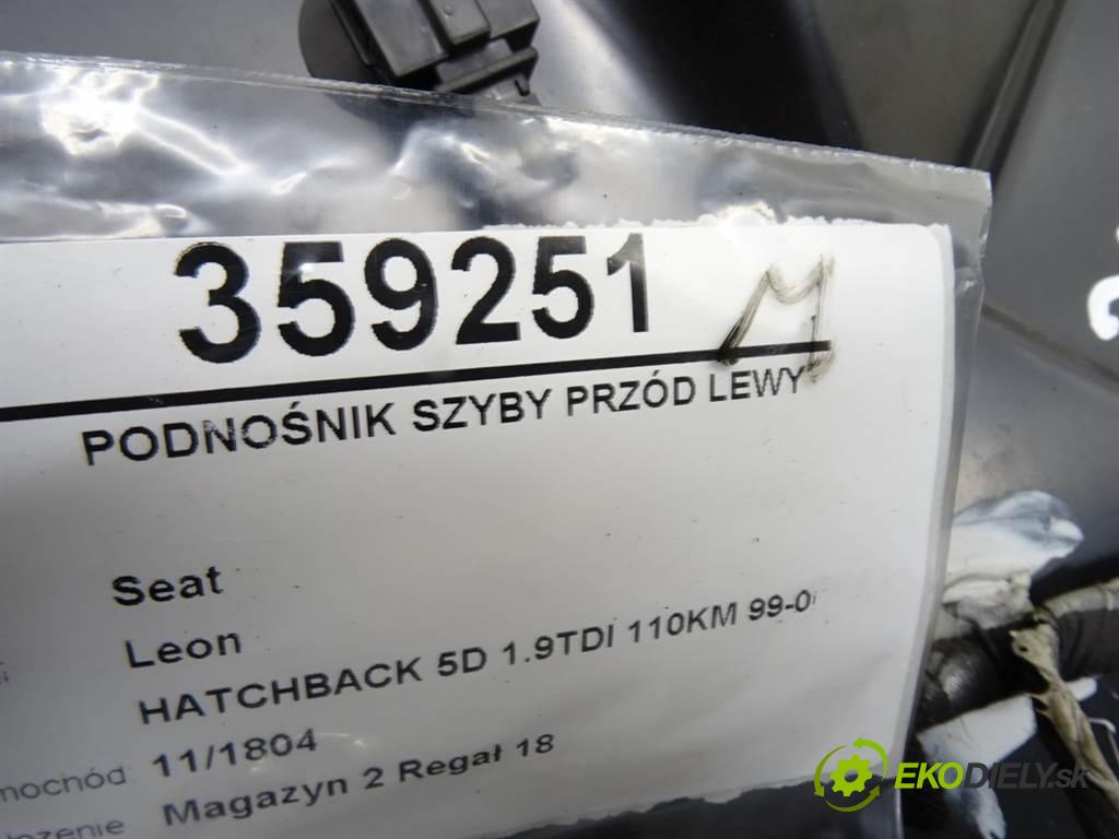 Seat Leon  2001 81 kW HATCHBACK 5D 1.9TDI 110KM 99-06 1900 Mechanizmus okna predný ľavy 1J0959801F (Predné ľavé)