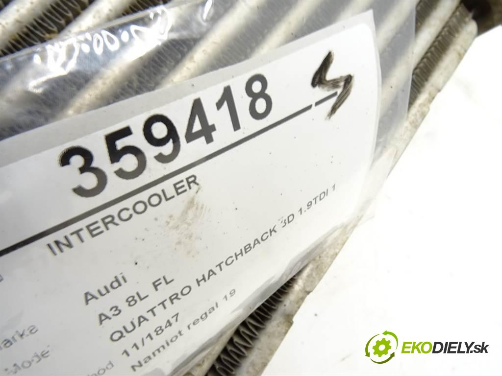Audi A3 8L FL  2001 96 kW QUATTRO HATCHBACK 3D 1.9TDI 130KM 00-03 1900 intercooler  (Intercoolery (chladiče nasávaného vzduchu))