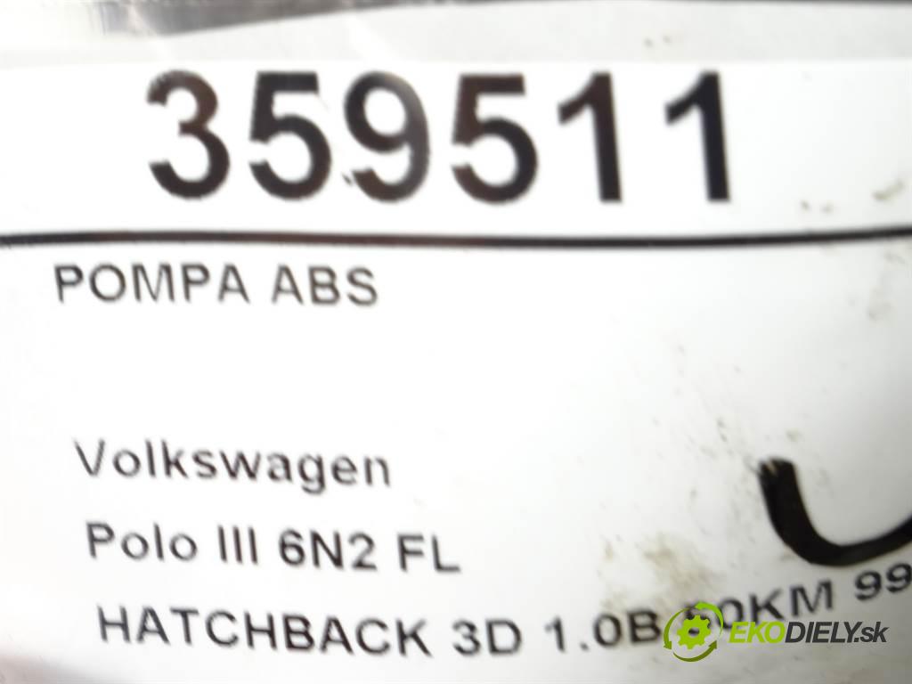 Volkswagen Polo III 6N2 FL  2001 37 kW HATCHBACK 3D 1.0B 50KM 99-01 1000 Pumpa ABS 6X0907379B (Pumpy ABS)