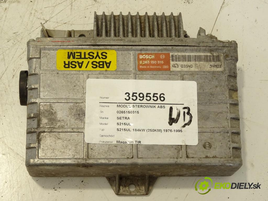 SETRA Series 200 1972 - 1991 S215UL 184kW (250KM) 1976-1995 Modul Riadiaca jednotka ABS 0265150315 (Ostatné)