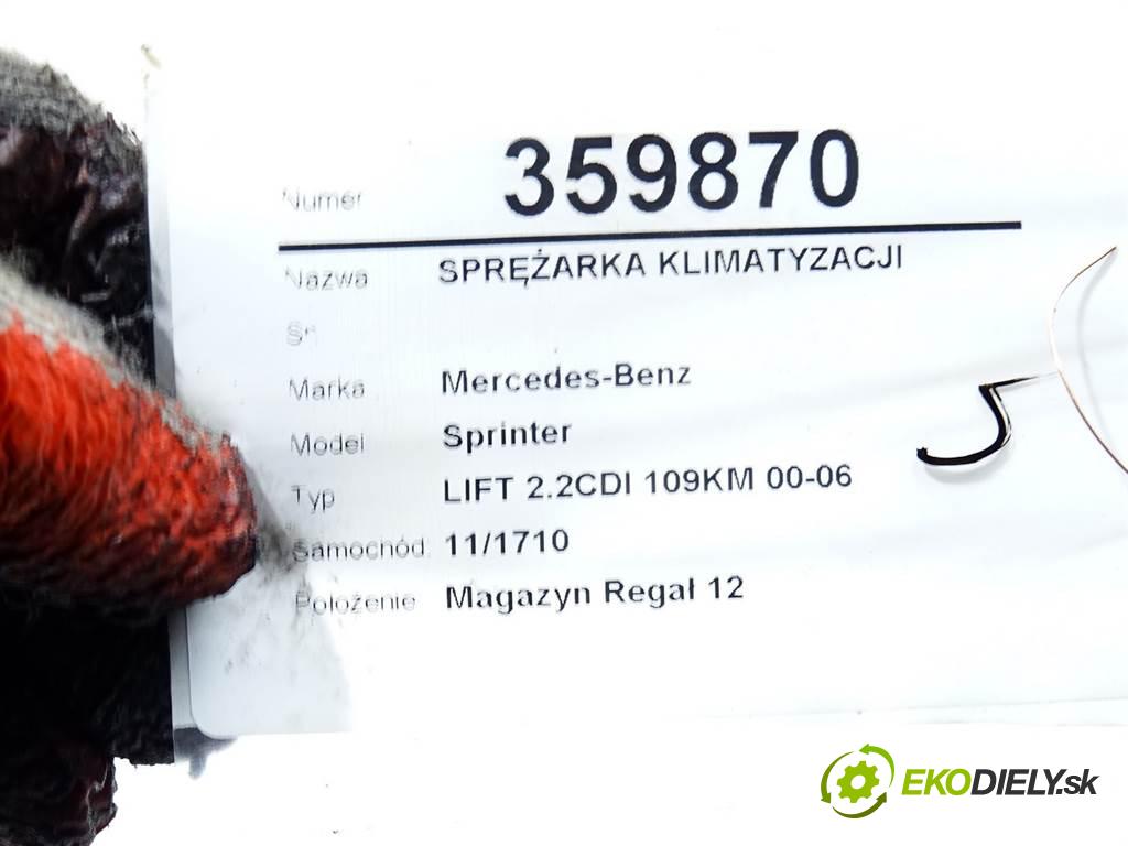 Mercedes-Benz Sprinter  2000 95KW LIFT 2.2CDI 109KM 00-06 2200 Kompresor klimatizácie  (Kompresory klimatizácie)