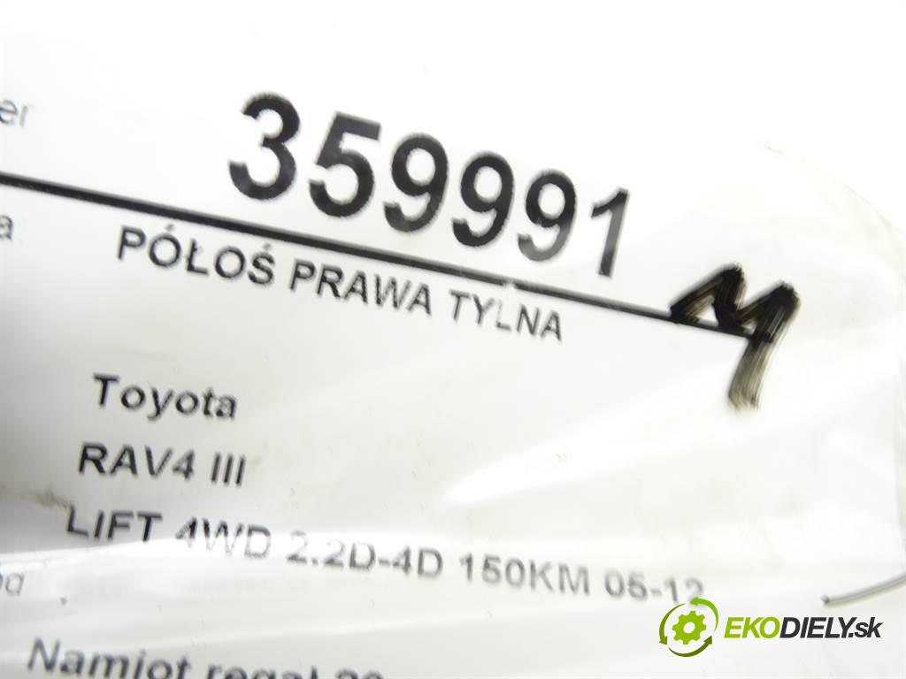 Toyota RAV4 III    LIFT 4WD 2.2D-4D 150KM 05-12  Poloos pravá zadná  (Ostatné)