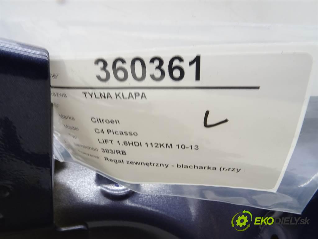 Citroen C4 Picasso  2011 82 kW LIFT 1.6HDI 112KM 10-13 1600 zadní část kapota  (Zadní kapoty)