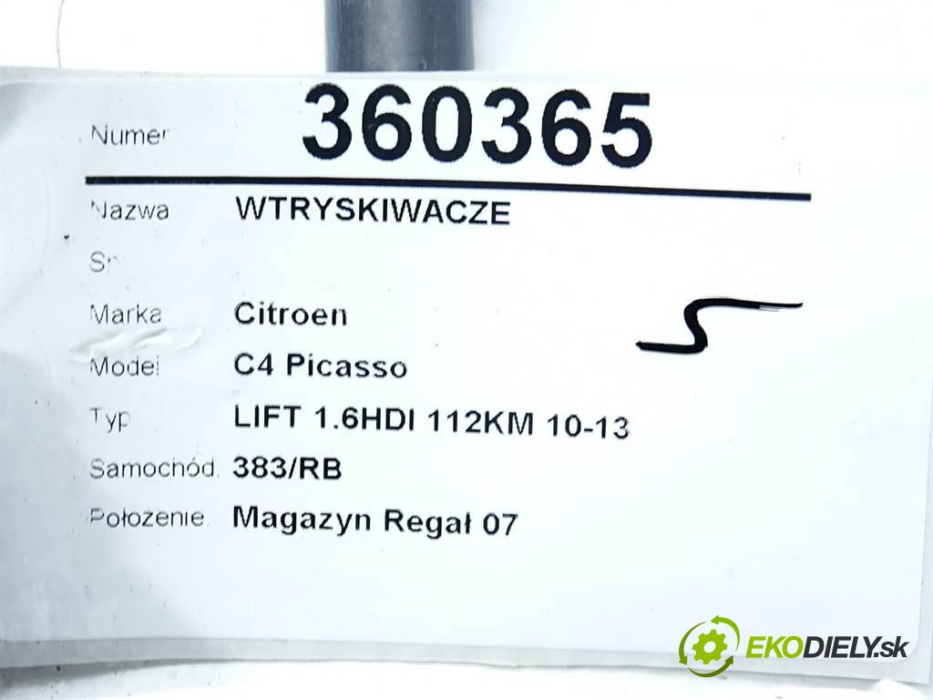 Citroen C4 Picasso  2011 82 kW LIFT 1.6HDI 112KM 10-13 1600 Vstrekovacie ventily 9802448680 (Vstrekovacie ventily)