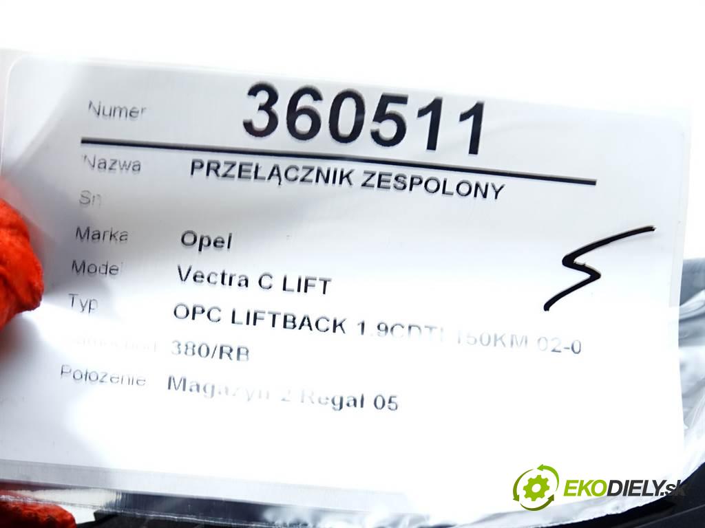 Opel Vectra C LIFT  2007 110 kW OPC LIFTBACK 1.9CDTI 150KM 02-08 1900 Prepínač kombinovaný 13204146UY (Prepínače, spínače, tlačidlá a ovládače kúrenia)