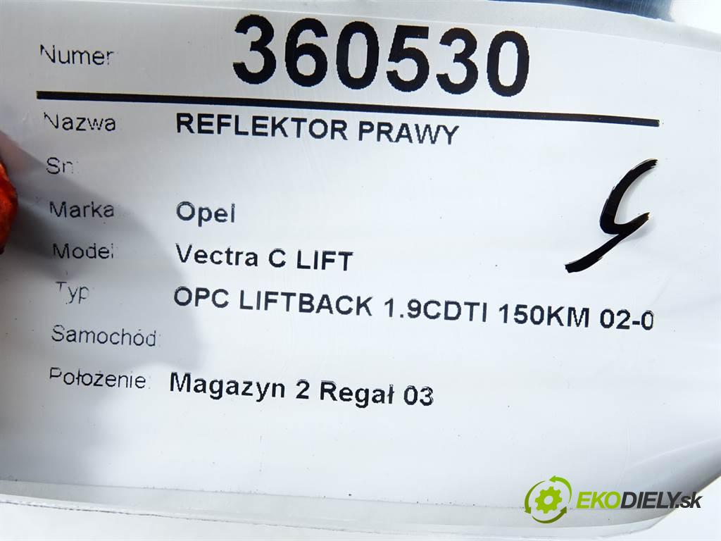 Opel Vectra C LIFT    OPC LIFTBACK 1.9CDTI 150KM 02-08  světlomet pravý BI-XENON 13170938