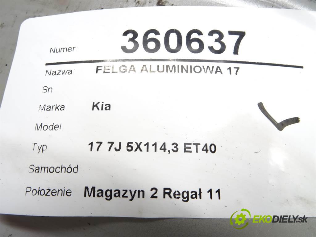 Kia     17 7J 5X114,3 ET40  disk 17  (Hliníkové)
