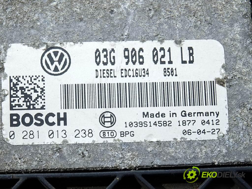 Skoda Octavia II  2006 77 kW LIFTBACK 1.9TDI 105KM 04-08 1900 riadiaca jednotka Motor 03G906021CB (Riadiace jednotky)