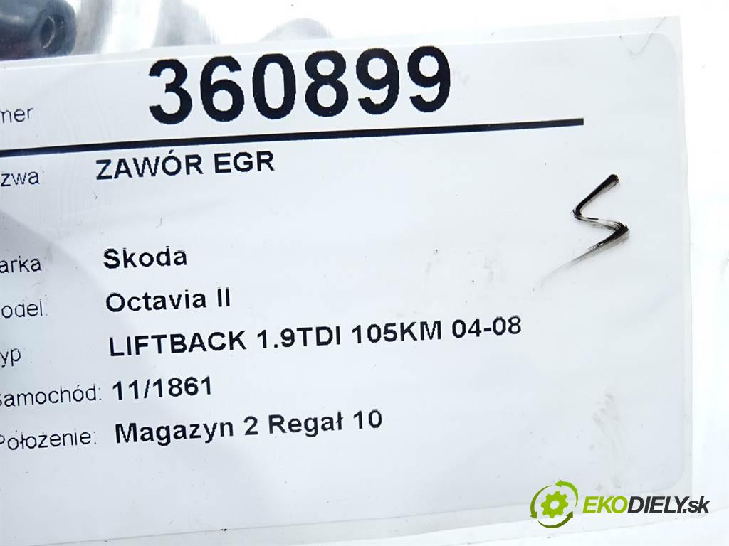 Skoda Octavia II  2006 77 kW LIFTBACK 1.9TDI 105KM 04-08 1900 Ventil EGR  (EGR ventily)