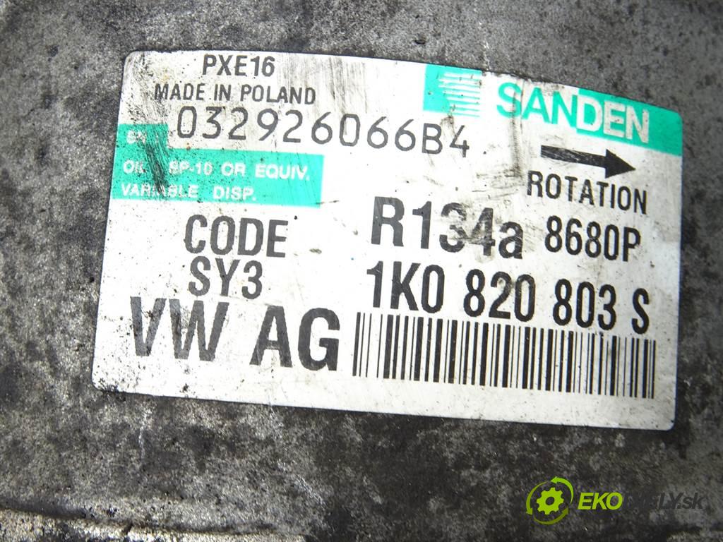 Skoda Octavia II  2005 103 kW LIFTBACK 5D 2.0TDI 140KM 04-08 1900 Kompresor klimatizácie 1K0820803S (Kompresory klimatizácie)