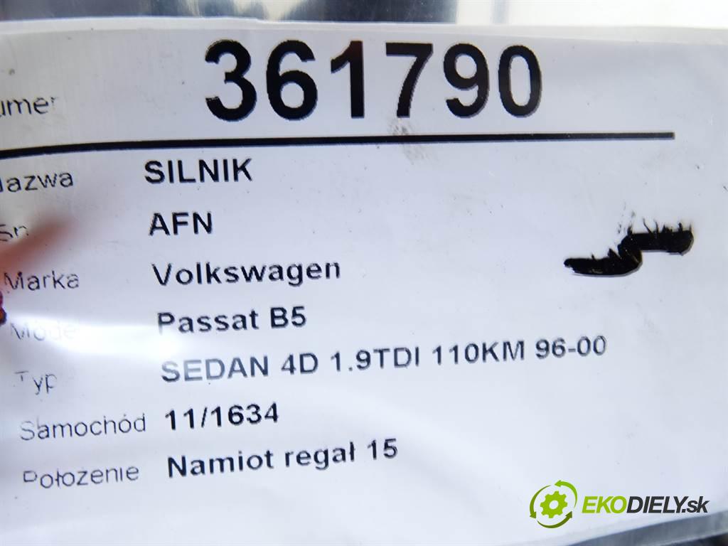 Volkswagen Passat B5  1998 81 kW SEDAN 4D 1.9TDI 110KM 96-00 1900 motor AFN (Motory (kompletní))