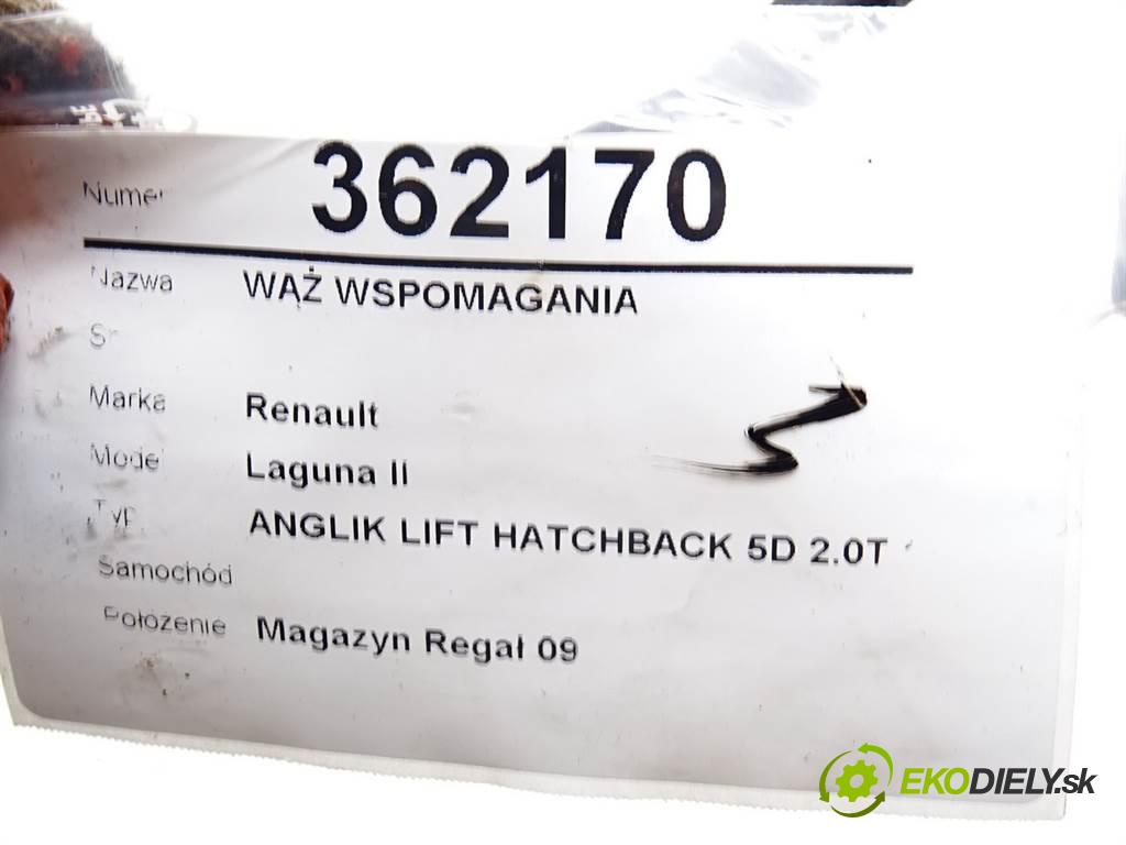 Renault Laguna II    ANGLIK LIFT HATCHBACK 5D 2.0T 170KM 01-07  hadica servočerpadlo  (Rúrky, hadice servočerpadla)