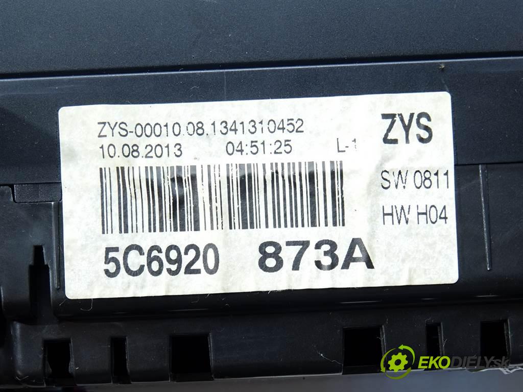 Volkswagen Jetta VI  2013 77 kW SEDAN 1.6TDI 105KM 10-14 1600 Prístrojovka 5C6920873A (Prístrojové dosky, displeje)