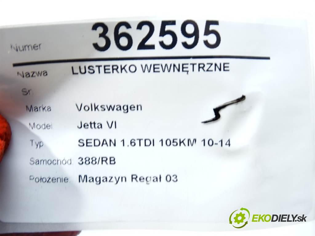 Volkswagen Jetta VI  2013 77 kW SEDAN 1.6TDI 105KM 10-14 1600 Spätné zrkadlo vnútorné 1K0857511F (Spätné zrkadlá vnútorné)