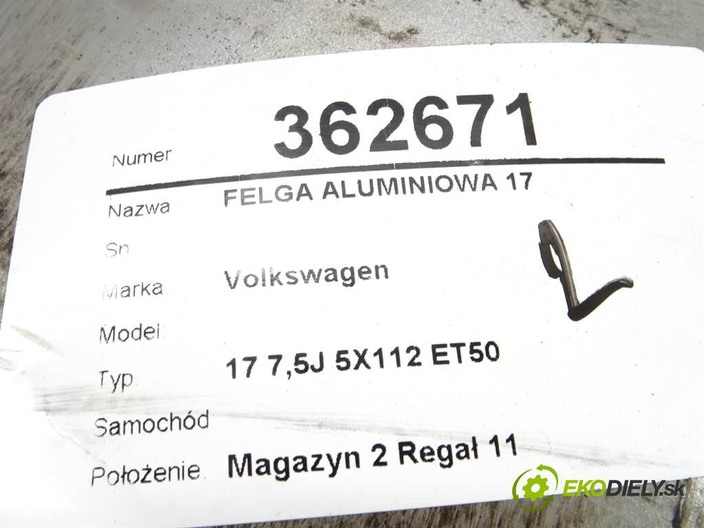 Volkswagen     17 7,5J 5X112 ET50  disk 17  (Hliníkové)