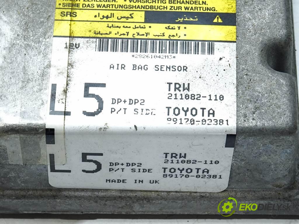 Toyota Corolla E12  2006 71KW HATCHBACK 5D 1.4VVTI 97KM 02-07 1400 senzor airbag 89170-02381 (Snímače)