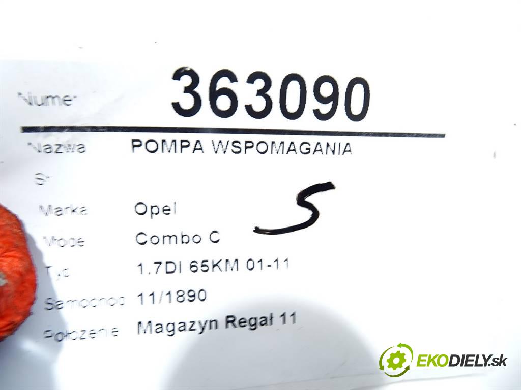 Opel Combo C  2003 48 kW 1.7DI 65KM 01-11 1700 Pumpa servočerpadlo 001407140 (Servočerpadlá, pumpy riadenia)