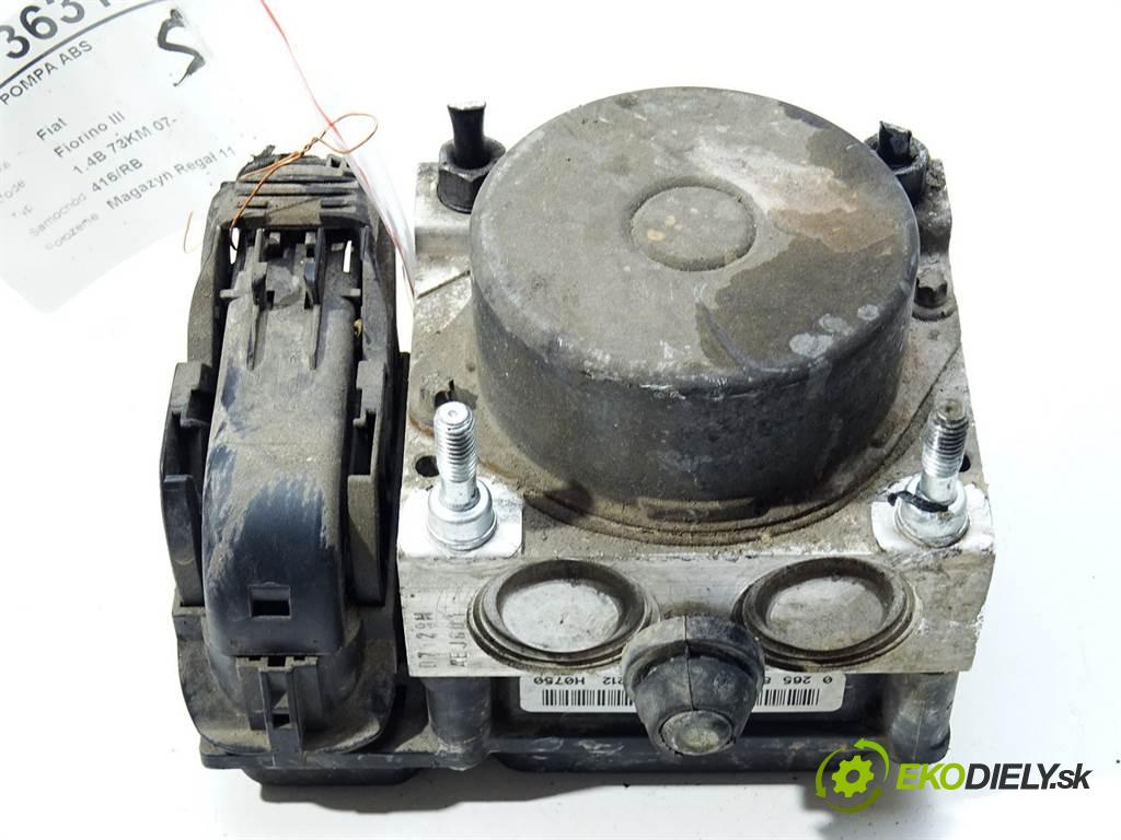 Fiat Fiorino III  2013 54 kW 1.4B 73KM 07- 1400 Pumpa ABS 0265801079 (Pumpy ABS)