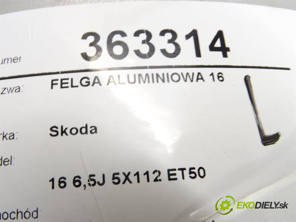 Skoda     16 6,5J 5X112 ET50  disk 16  (Hliníkové)