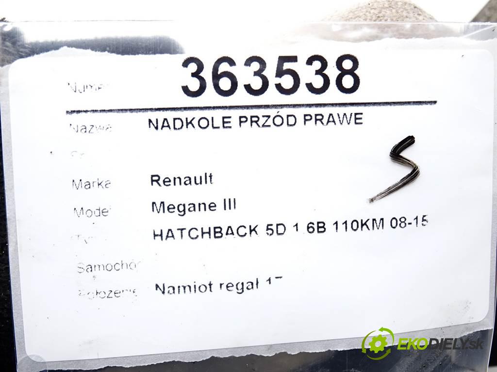 Renault Megane III    HATCHBACK 5D 1.6B 110KM 08-15  podblatník predný pravé 638420004R 638442034R