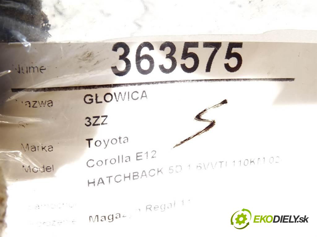 Toyota Corolla E12    HATCHBACK 5D 1.6VVTI 110KM 02-07  Hlava valcov 3ZZ (Hlavy valcov)
