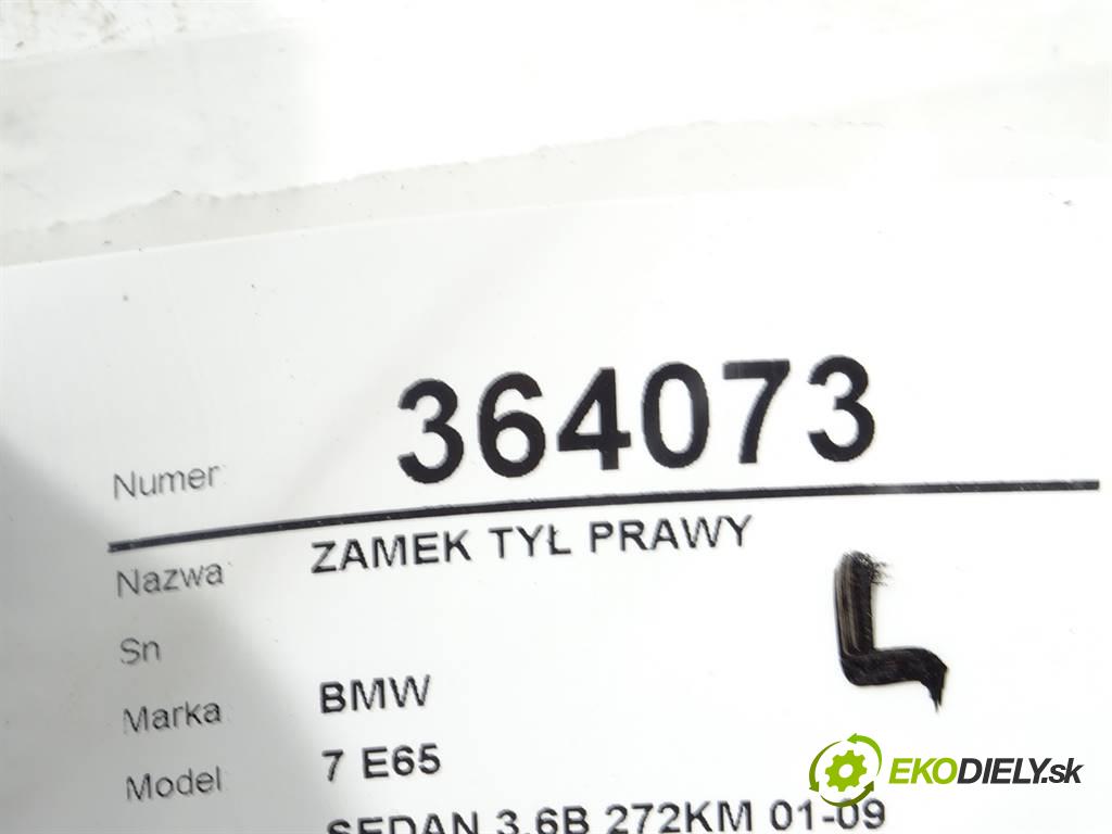BMW 7 E65  2002 200 kW SEDAN 3.6B 272KM 01-09 3600 zámok zad pravy 7012146
