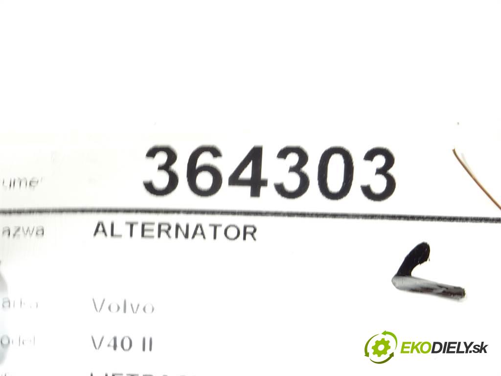 Volvo V40 II  2018 90 kW LIFTBACK 5D 2.0B T2 122KM 12-19 2000 Alternátor 31489212 (Alternátory)