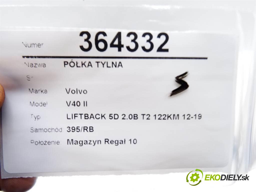 Volvo V40 II  2018 90 kW LIFTBACK 5D 2.0B T2 122KM 12-19 2000 Pláto zadná  (Pláta zadné)