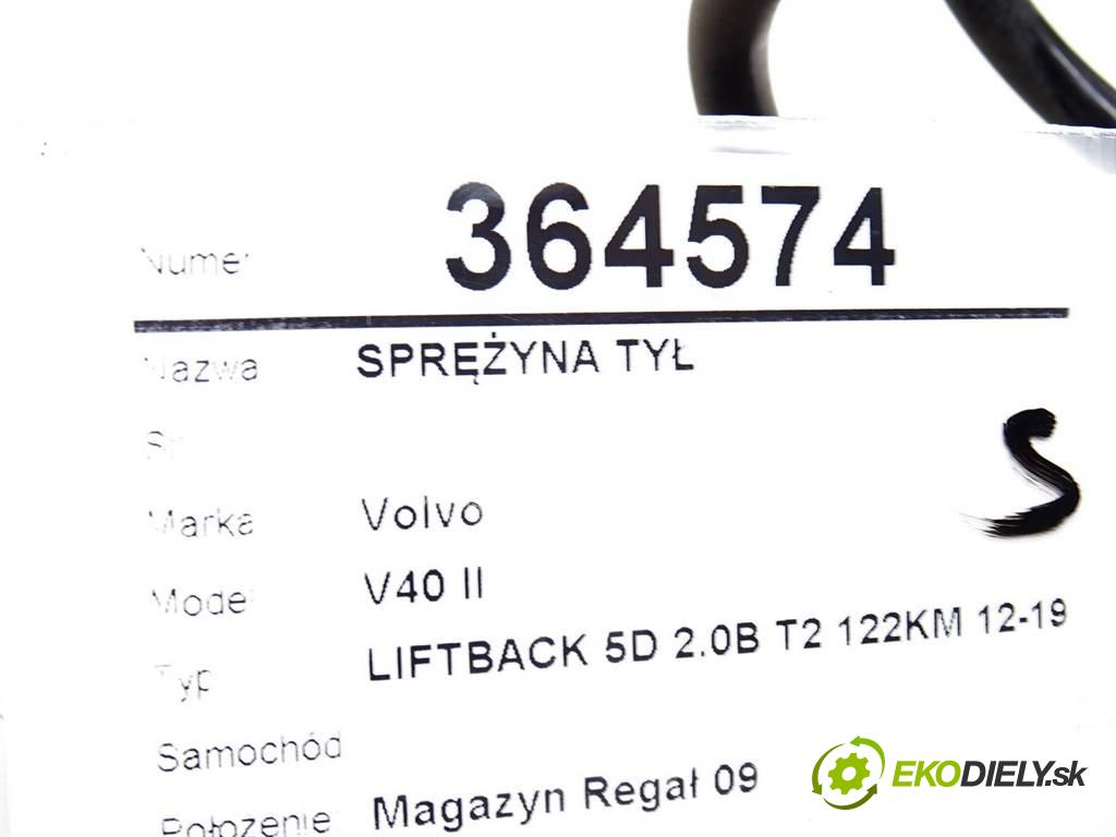 Volvo V40 II    LIFTBACK 5D 2.0B T2 122KM 12-19  Pružina zad  (Ostatné)