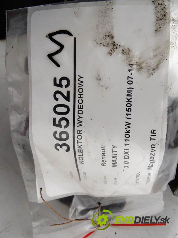 Renault MAXITY    3.0 DXI 110kW (150KM) 07-14  potrubí VYČERPAT:  (Výfukové potrubí)