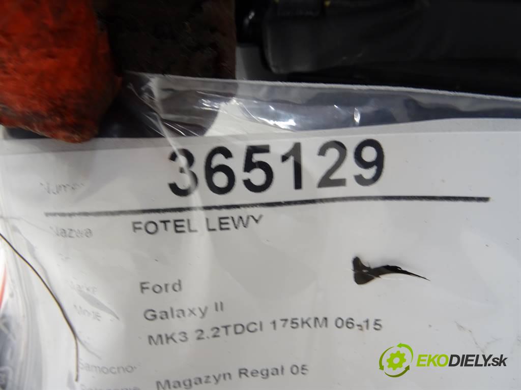 Ford Galaxy II    MK3 2.2TDCI 175KM 06-15  sedadlo levý  (Sedačky, sedadla)
