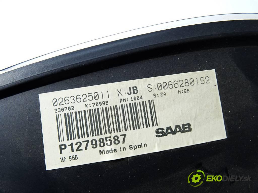 Saab 9-3 II  2002 110KW YS3F SEDAN 4D 1.8T 2.0T 150KM 02-11 2000 Prístrojovka 12798587 (Prístrojové dosky, displeje)