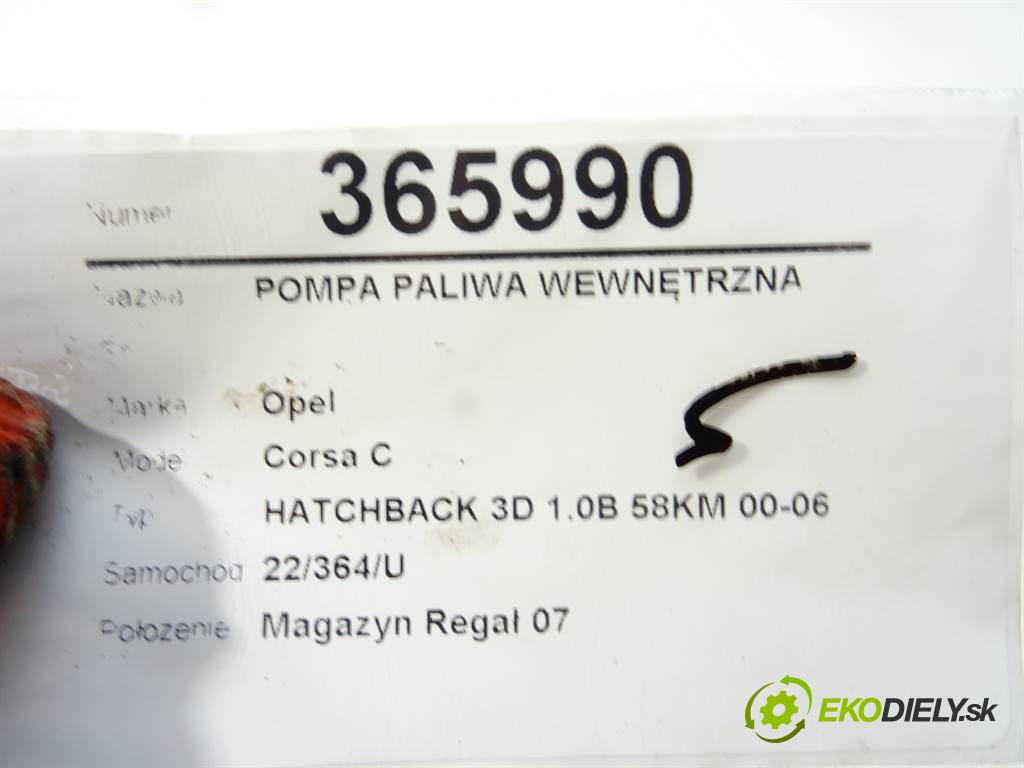 Opel Corsa C  2002 43 kW HATCHBACK 3D 1.0B 58KM 00-06 1000 Pumpa paliva vnútorná  (Palivové pumpy, čerpadlá, plaváky)
