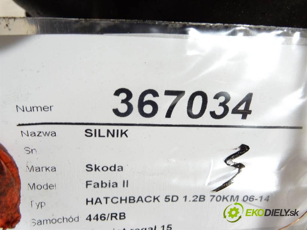 Skoda Fabia II  2009 51 kW HATCHBACK 5D 1.2B 70KM 06-14 1200 Motor BZG (Motory (kompletné))