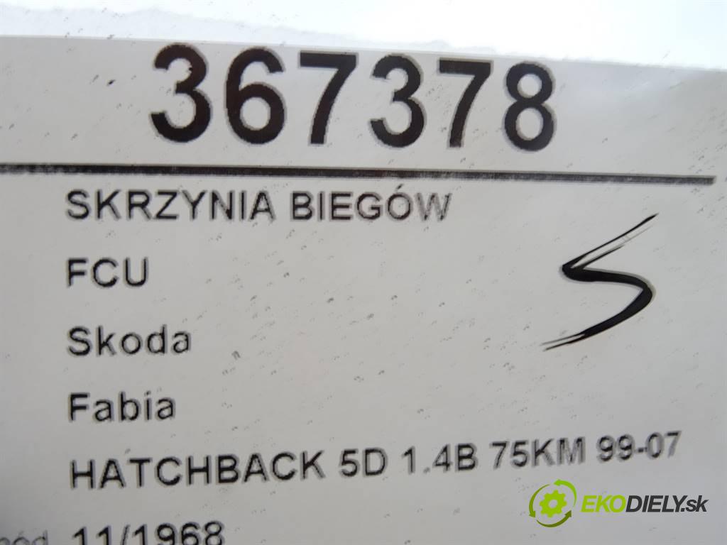 Skoda Fabia  2002 55 kW HATCHBACK 5D 1.4B 75KM 99-07 1400 Prevodovka FCU (Prevodovky)