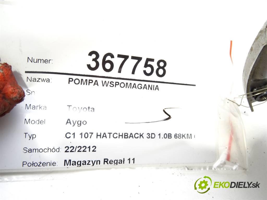 Toyota Aygo  2005 60 kW C1 107 HATCHBACK 3D 1.0B 68KM 05-08 1000 Pumpa servočerpadlo 160800-0250 (Servočerpadlá, pumpy riadenia)