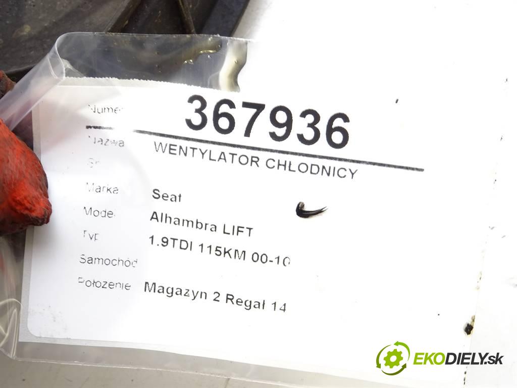 Seat Alhambra LIFT    1.9TDI 115KM 00-10  Ventilátor chladiča 7M3959455A (Ventilátory)