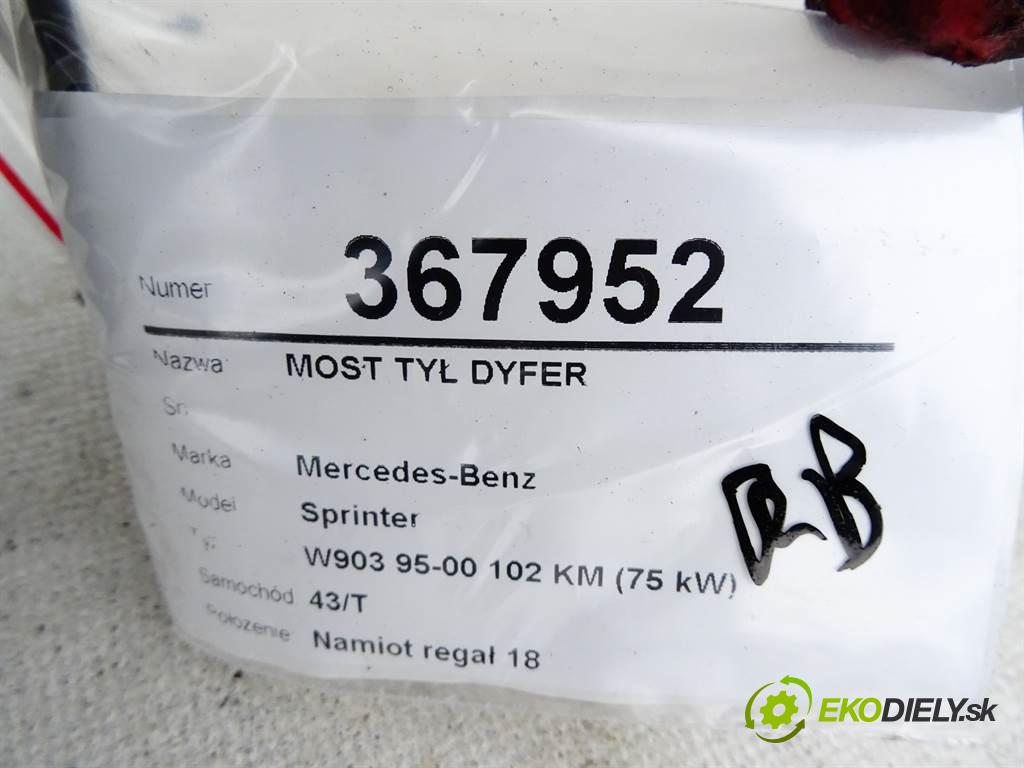 Mercedes-Benz Sprinter  1996  W903 95-00 122 KM (90 kW) 2900 Most zad ,diferenciál 34:7 (Zadné)