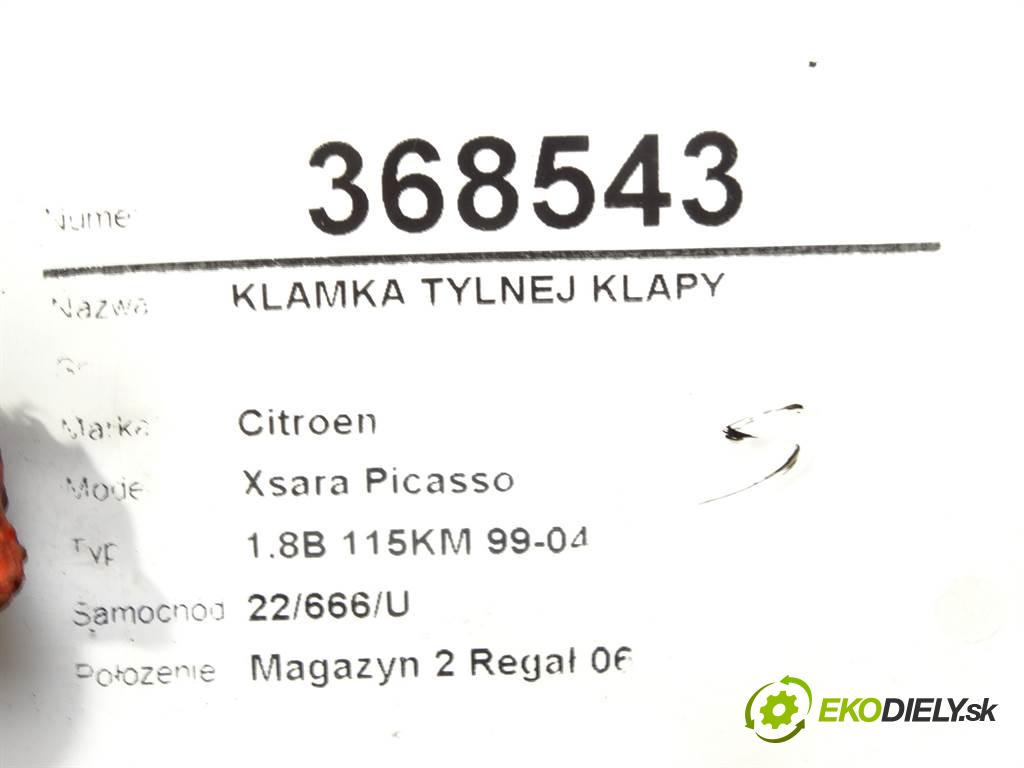 Citroen Xsara Picasso  2000 85 kW 1.8B 115KM 99-04 1800 Kľučka zad dverí 9642262180