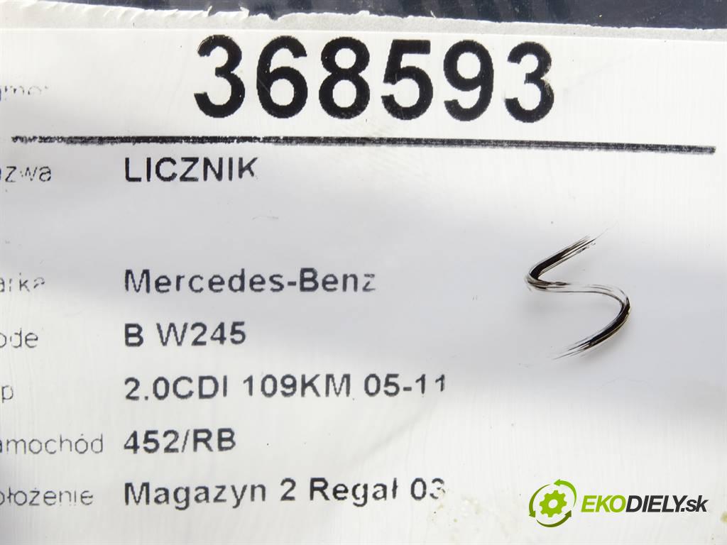 Mercedes-Benz B W245  2005 80 kW 2.0CDI 109KM 05-11 2000 Prístrojovka A1695407747 (Prístrojové dosky, displeje)