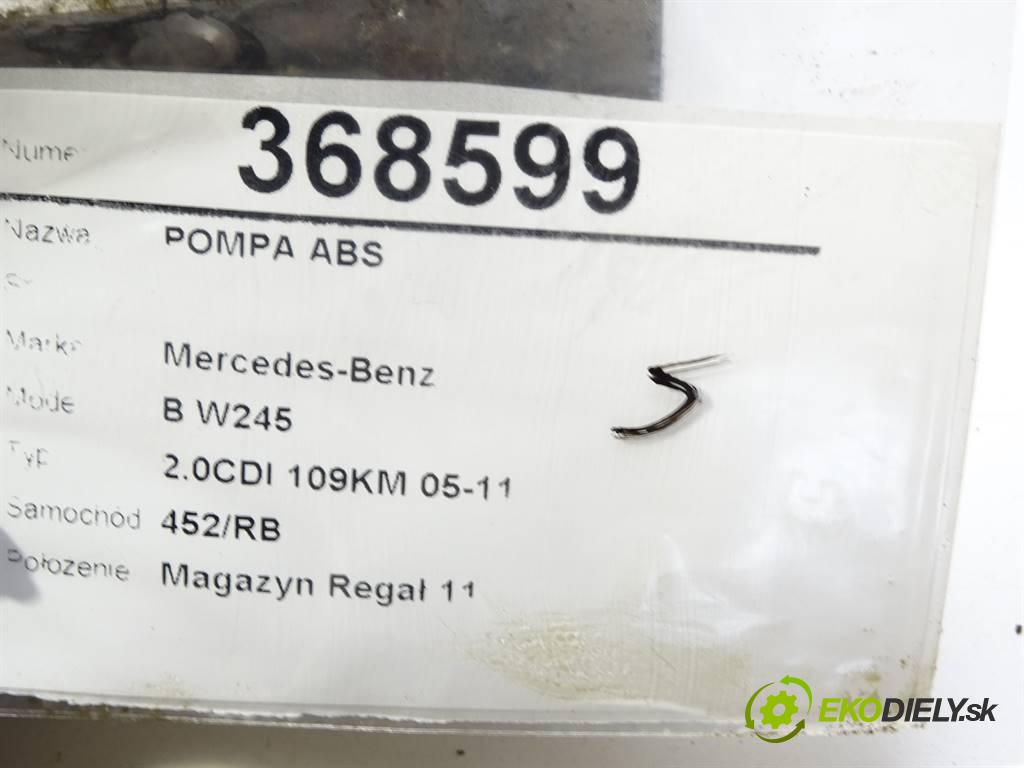 Mercedes-Benz B W245  2005 80 kW 2.0CDI 109KM 05-11 2000 Pumpa ABS 0265950322 (Pumpy ABS)