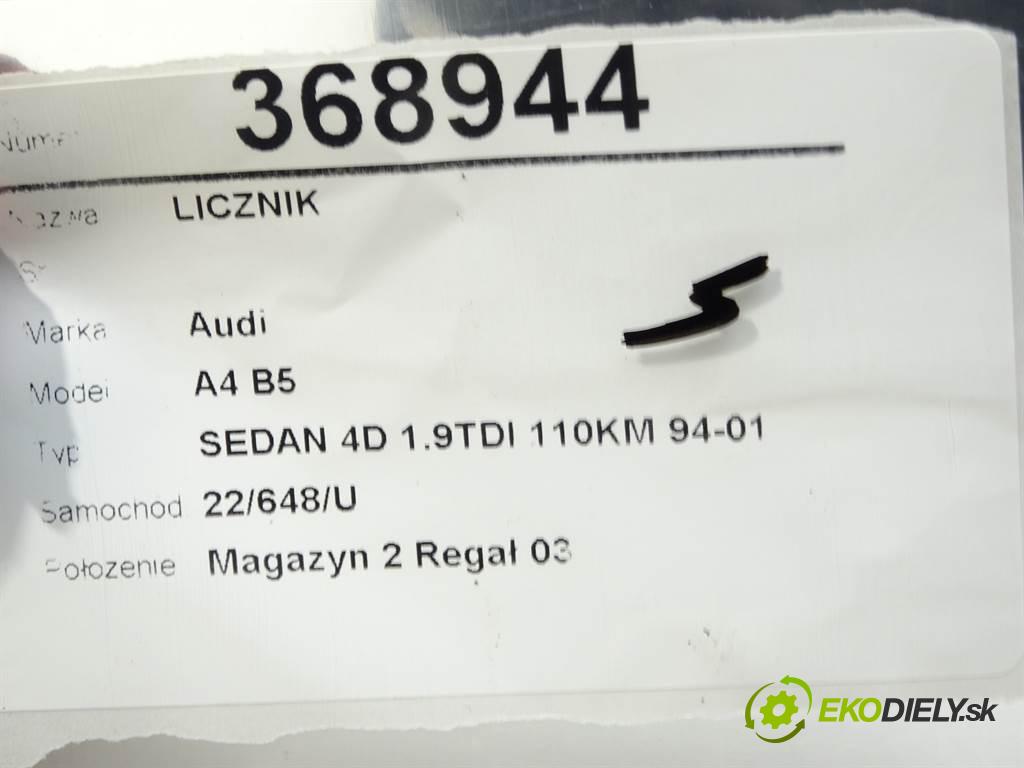 Audi A4 B5  1995 66 kW SEDAN 4D 1.9TDI 110KM 94-01 1900 prístrojovka 8D0919033AX (Přístrojové desky, displeje)