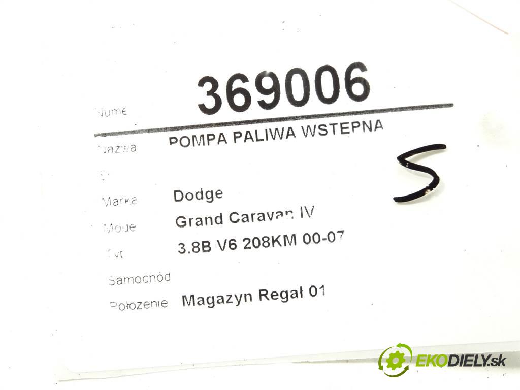 Dodge Grand Caravan IV    3.8B V6 208KM 00-07  pumpa paliva POČÁTEČNÍ