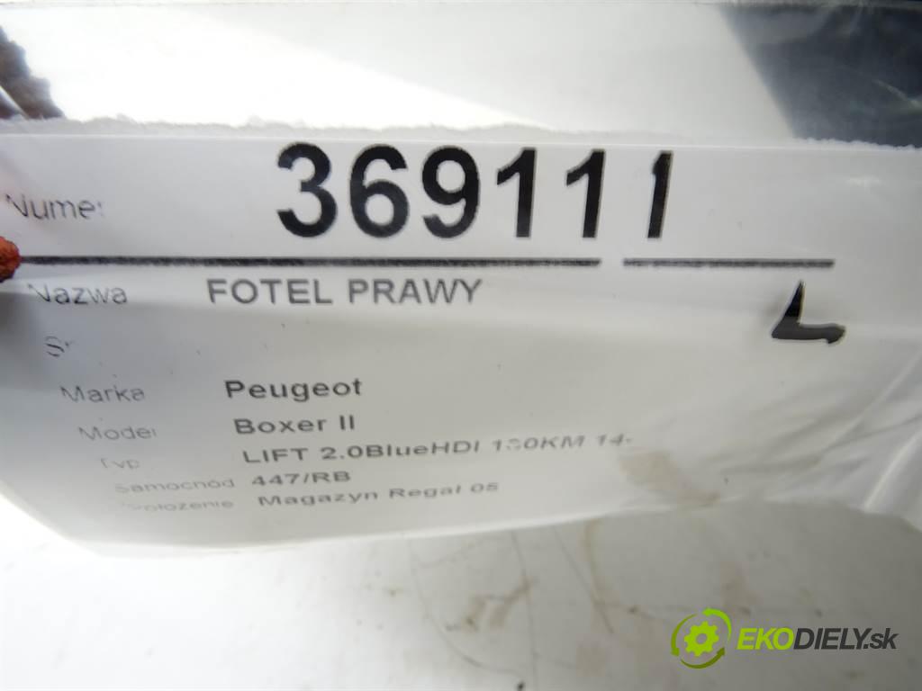 Peugeot Boxer II  2017 96 kW LIFT 2.0BlueHDI 130KM 14- 2000 Sedadlo pravy  (Sedačky, sedadlá)