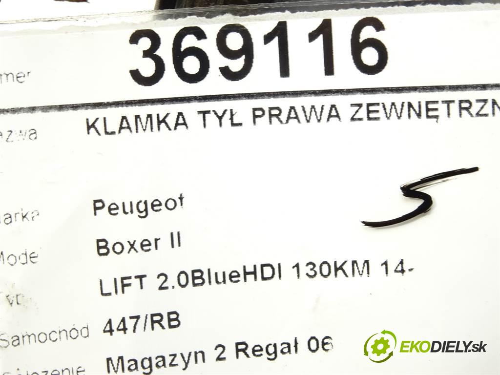 Peugeot Boxer II  2017 96 kW LIFT 2.0BlueHDI 130KM 14- 2000 Kľučka zad pravá vonkajšia NV28787 (Ostatné)