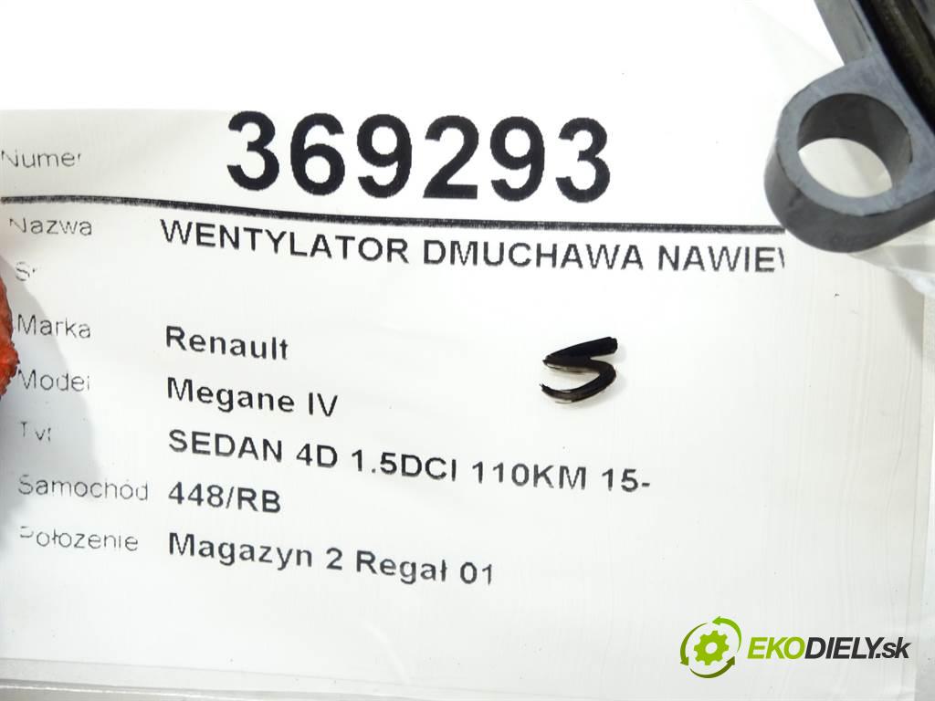 Renault Megane IV  2017  SEDAN 4D 1.5DCI 110KM 15- 1500 Ventilátor ventilátor kúrenia T69963A (Ventilátory kúrenia)
