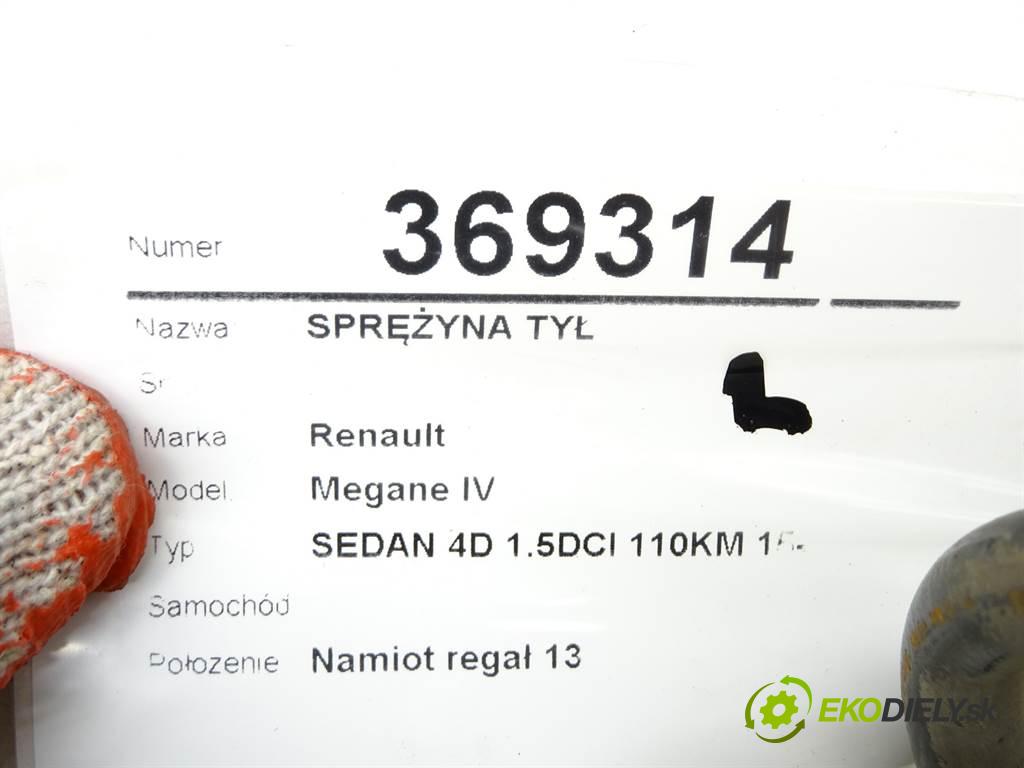 Renault Megane IV    SEDAN 4D 1.5DCI 110KM 15-  Pružina zad  (Ostatné)