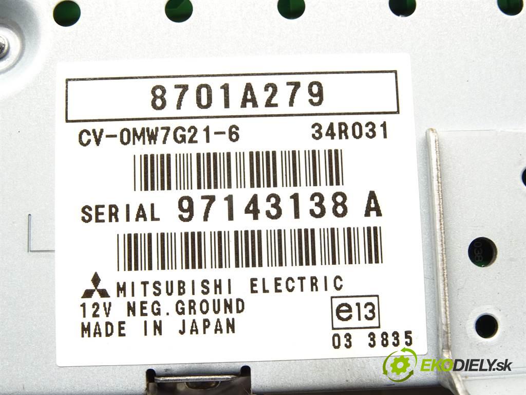 Mitsubishi Outlander II    2.0DI-D 140KM 06-12  reproduktory Zosilňovač subwoofer ROCKFORD 8701A279 8720A012