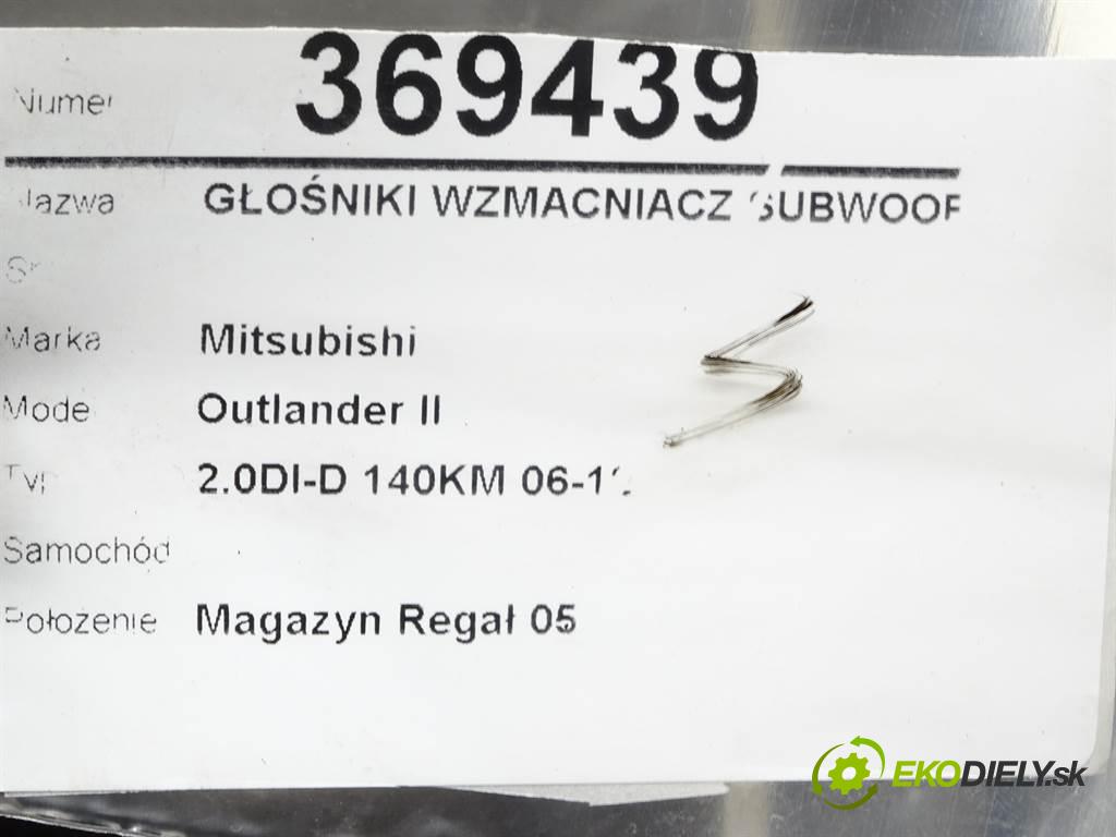 Mitsubishi Outlander II    2.0DI-D 140KM 06-12  reproduktory Zosilňovač subwoofer ROCKFORD 8701A279 8720A012